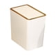 thumbnail image 4 of Cubo de basura con tapas, cubo de basura nórdico, cubo de basura estrecho, cesto de basura de cocina para el hogar, inodoro, garaje, estudio y sala de 12L Blanco, 4 of 5