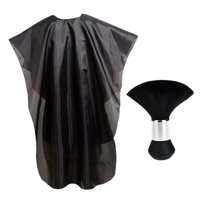 Ioensy - Capa De Peluquero Capa De Peinado De Peluquero Impermeable Para Salón De Belleza Estilista Hombres Negro