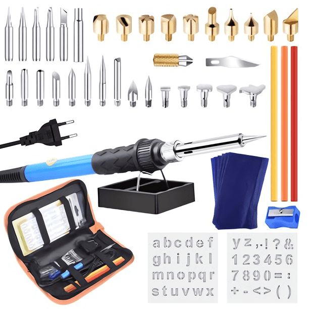 Kit para pirograbado, herramienta profesional para pirograbado, herramientas creativas de bricolaje, quemador de madera para repujado, tallado y pirograbado.