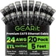 thumbnail image 1 of Cable Ethernet GEARit Cat5e Paquete de 20 Unidades 1.5 m RJ45 Negro, 1 of 9