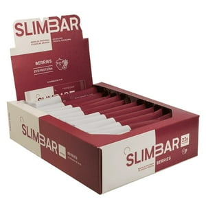 Slimbar - Box 12 Barras De Proteina 60Gr C/U Berries -