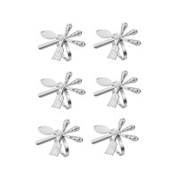 Bothyi - 6 Servilleteros Con Hebilla, Tenedor De Metal, Cuchillo, Cuchara, Servilleteros, Soporte Para Eventos