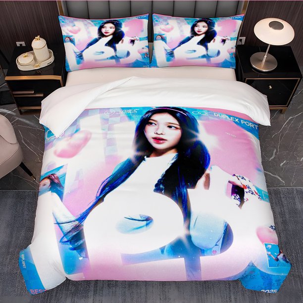 3pcs Dreamy Futuristic Ginger Harmony Theme Print Exquisite Pattern Bedding Set with Duvet Cover and Pillowcases