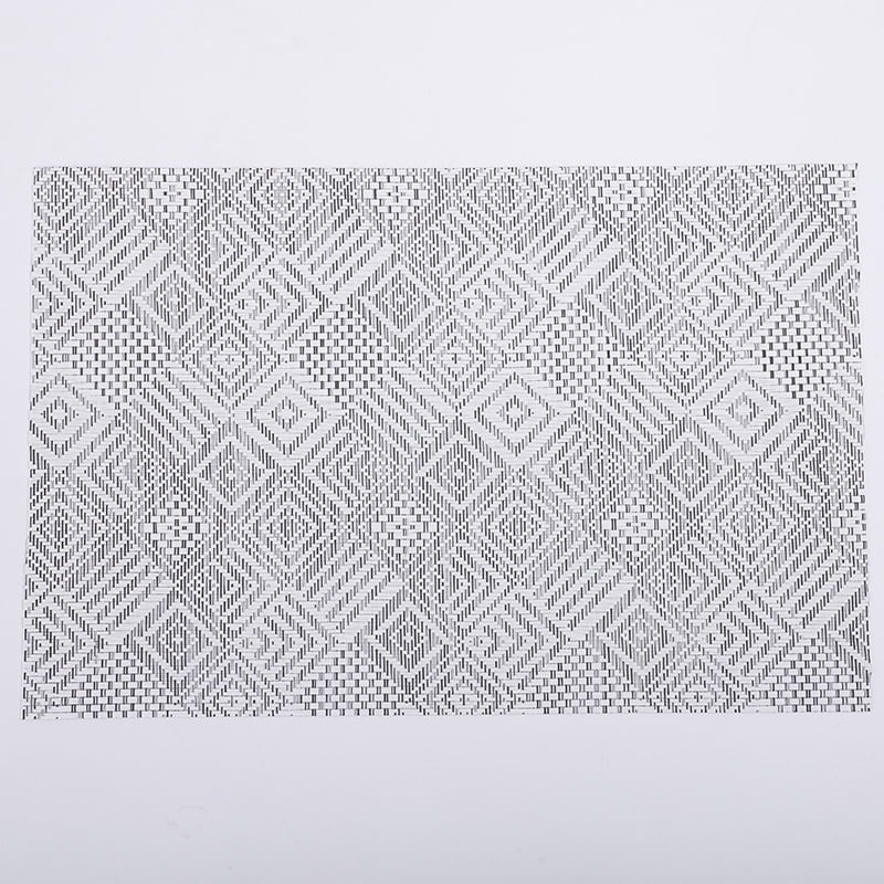 Xmhytop Juego De 6 Manteletes Individuales Para Mesa, Hechos De Pvc Resistente, Antideslizantes Y Termorresistentes, Ideal Para Hogares, Restaurantes Y Cocinas, Estilo H, 45*30cm, Gris