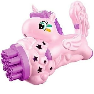 Genérico - Pack X 3 Juguete Unicornio Lanza Burbujas 16 Tiros 2024