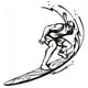 thumbnail image 1 of Decomural Surfboard Waves Surf WS-17901, 1 of 2