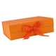 thumbnail image 2 of Caja De Regalo Con Cinta Fácil De Montar Reutilizable Para Cajas De Cupcakes De Recuerdo Naranja, 2 of 3