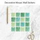 thumbnail image 3 of 30 piezas de azulejos de mosaico autoadhesivos para pared de baño, despegables y pegables, 10 x 10 cm, 3 of 6