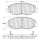 thumbnail image 2 of Pastillas Freno para auto Honda CR-V 2002-2006 Delantero, 2 of 5