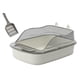 thumbnail image 1 of Caja De Arena Para Gatos Abierta, Orinal Grande Con Forma De Dibujos Animados, Caja De Arena Para Gatos, Bandeja De Arena Para Gatos, Gris, 1 of 5