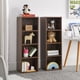 thumbnail image 1 of 8-Tier Media Tower Rack, CD DVD Slim Storage Cabinet with Adjustable Shelves, Tall Narrow Bookcase Display Bookshelf for Home Office,Multi-functional double-decker bookcase, 1 of 3