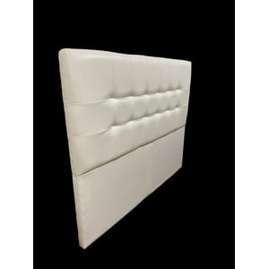 Mbc - Respaldo De Cama King Valencia Pu Blanco