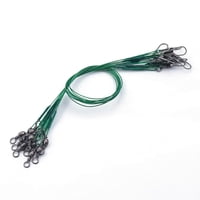 Xusx111 - Líderes De Alambre De Pesca De 30Pcs Líderes De Alambre De Pesca De Acero Inoxidable De Alta Resistencia Con Pivotes Y Snaps Verde