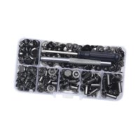 Magideal - Juego De Caja De Remaches, Kit De Tuercas De Remache, Uso Versátil, Kit De Remaches De Rueda De Metal Resistente Para Bolsos, Reparación De Artículos Negro