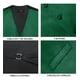 thumbnail image 3 of Gilet Satin Formal Hombre Chaqueta Sin Mangas Matrimonio verde M, 3 of 6