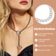thumbnail image 4 of Collar de Cadena Deslizante Uxcell, Collar Ajustable en Y de 23.6 Pulgadas con Anillo en O de Corazón, Cadena de Acero Inoxidable, Gargantillas para Mujeres, Joyería Punk Gótica, Acero/Púrpura, 4 of 7