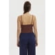 thumbnail image 3 of Polera Peto Mujer Crop Rib Café, 3 of 4