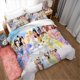 thumbnail image 2 of Princess Cartoon Girl Duvet Cover Set 100% Microfiber Bedding Sets 3 Pieces Ultra Soft Skin-Friendly Comforter Cover Set, 2 of 5