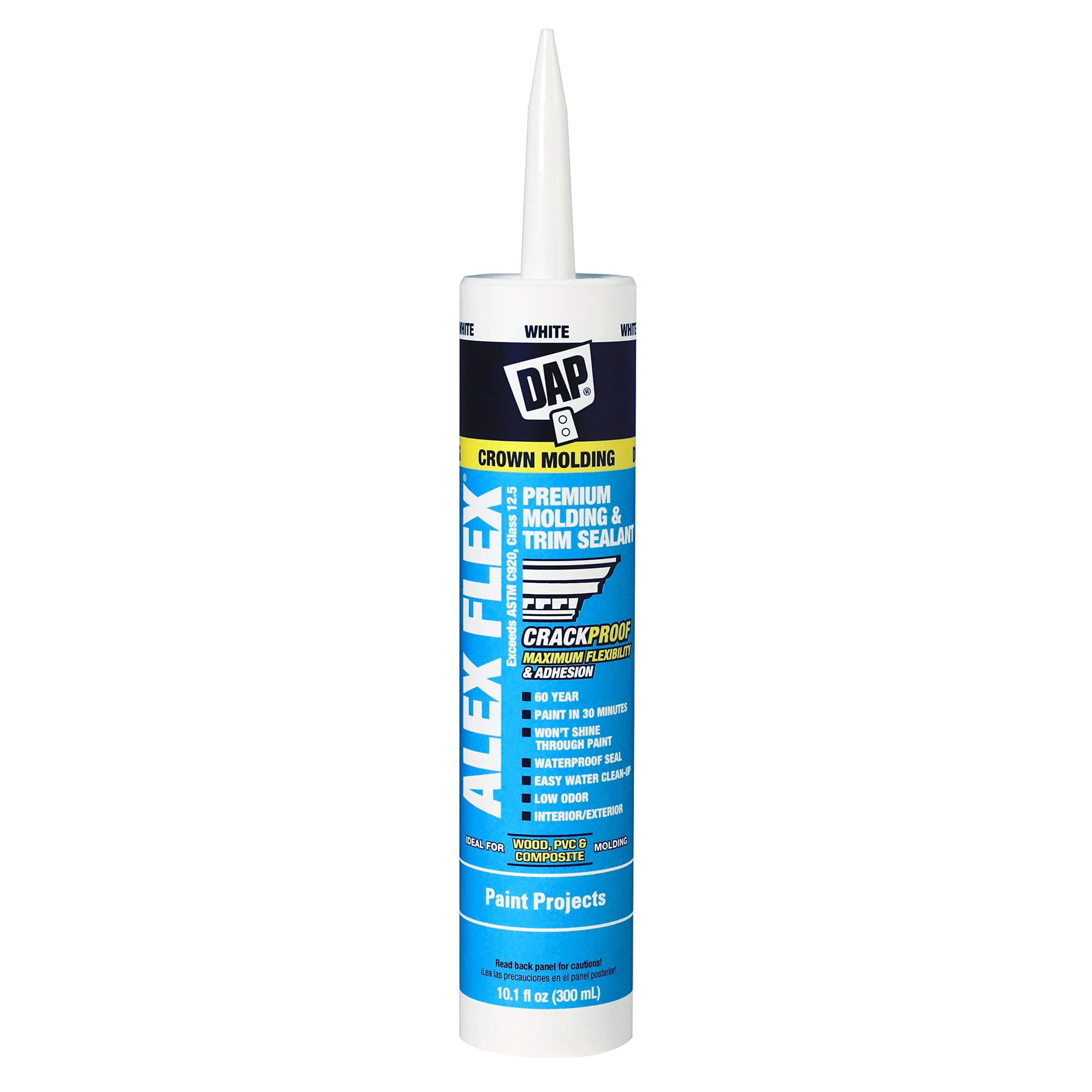Sellador Dap Alex Flex Premium Para Moldear Y Moldear, Color Blanco, 300 Ml