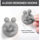 thumbnail image 3 of 6 pcs Silicona Toothpincel Holder Multifunción Hook Razo Hooks Adhesive Pared Mounted Waterprode Autoadhesivo Toothpincel Holders Hanging Towel Key Plug Cable Kitchen, Bathroom, Dom Room, 3 of 7