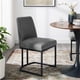 thumbnail image 2 of Silla auxiliar de comedor Modway Amplify tapizada en color negro carbón, 2 of 9