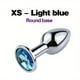 thumbnail image 1 of 1pc Waterproof Stainless Steel Anal Plug with Crystal Design - Perfect for Beginners and Couples - Enhance Your BDSM Experience, 1 of 5