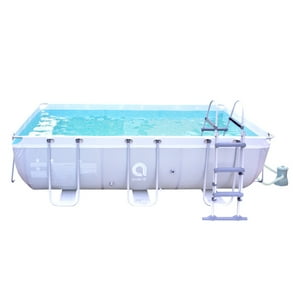 Avenli - Piscina Con Filtro 7020 L 99X200X400 Cm Gris