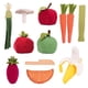 thumbnail image 2 of Kitchen Play Set PopOhver de 12 piezas de frutas y verduras de felpa, 2 of 5