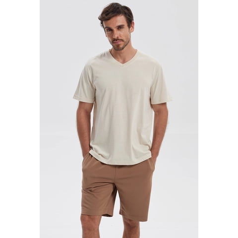 Fashionspark - Polera Hombre Básica Beige