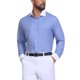 thumbnail image 4 of INSPIRE CHIC Camisas de Negocios de Hombre a Rayas con Botones y Mangas Largas Elásticas L Azul Oscuro, 4 of 4