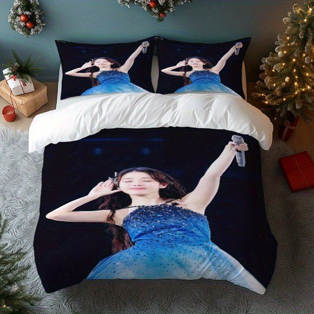 3pcs IUJiEun Dreamy Dress Deep Emotion Printed Bedding Set
