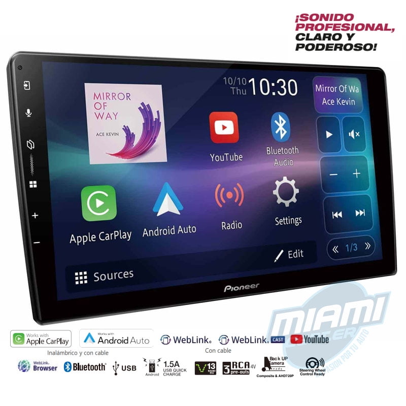 Radio Pioneer Dmh-ap6650bt Carplay De 9