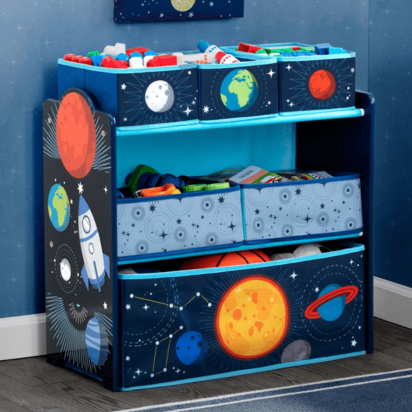 Organizador de juguetes infantil de Sistema Solar 6 contenedores Delta Children