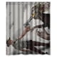 thumbnail image 1 of Cortina de ducha de The Walking Dead con dibujos animados y ganchos, tamaño 66 x 72 pulgadas, 1 of 3