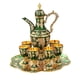 thumbnail image 4 of Juego De Vino Europeo Con Bandeja De Tazas Juego De Tetera Vintage De Lujo Para Boda Verde, 4 of 5