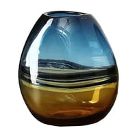 Mundo Online - Florero Jarron Decorativo Ovalado Minimalista Italy 21 Cms.