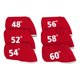 thumbnail image 4 of 6 Piezas De Fundas De Cabeza De Hierro Para Palos De Golf Para Todos Los Palos De Conductor, Color Rojo, 4 of 5