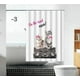 thumbnail image 2 of Cortina De Tela Para Baño Ducha Color Blanco Gatitos, 2 of 3