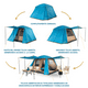 thumbnail image 4 of Carpa Camping Dolomites 6, 6 personas techo largo 3000 mm, 4 of 9