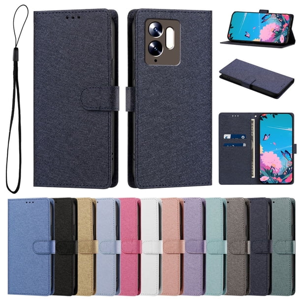Funda Cartera de PU para Xiaomi Poco C95 Pro con Tarjetas, Azul Marino