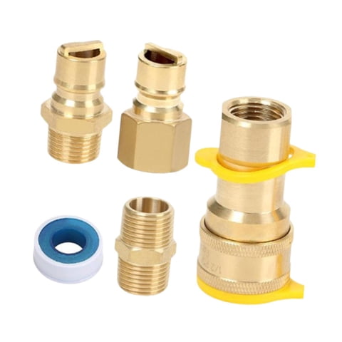 Ioensy - Kit De Adaptadores De Conexión Rápida De Gas Lp De 1/2"" Qdd Para Calentador De Patio