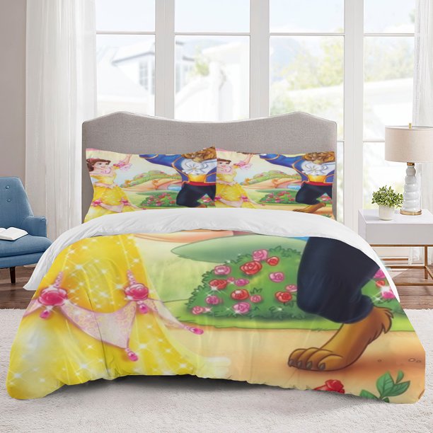 Belle Bedding Sets Cartoon Duvet Cover Lightweight 3 Piece Bet Sets for Kids Boys Girls