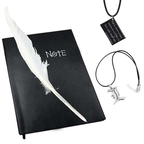 Cuaderno YISHIDA 5.9x8.2in 74 hojas + Pluma + Collar