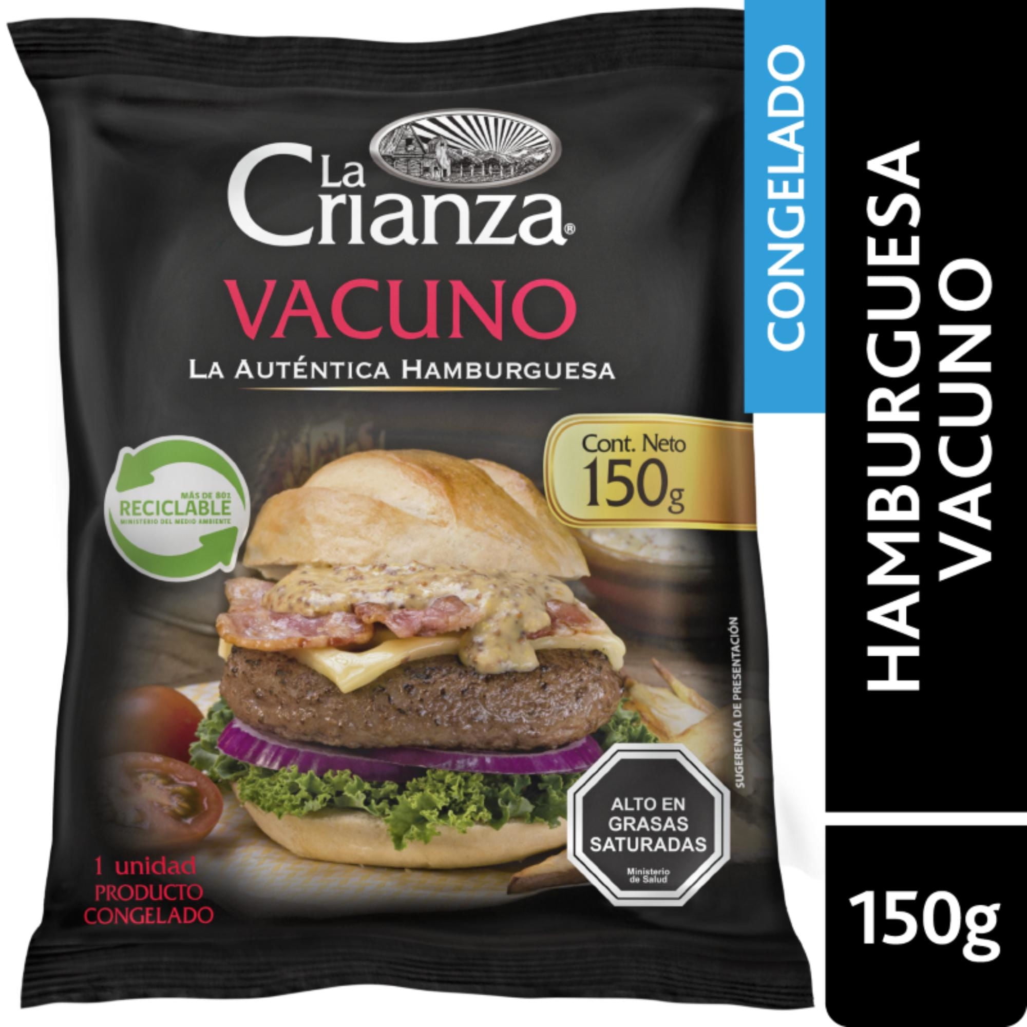 Hamburguesa De Vacuno 150 g La Crianza