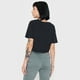 thumbnail image 2 of Polera Mujer Crop Negro Fun Manga Corta Corona, 2 of 5