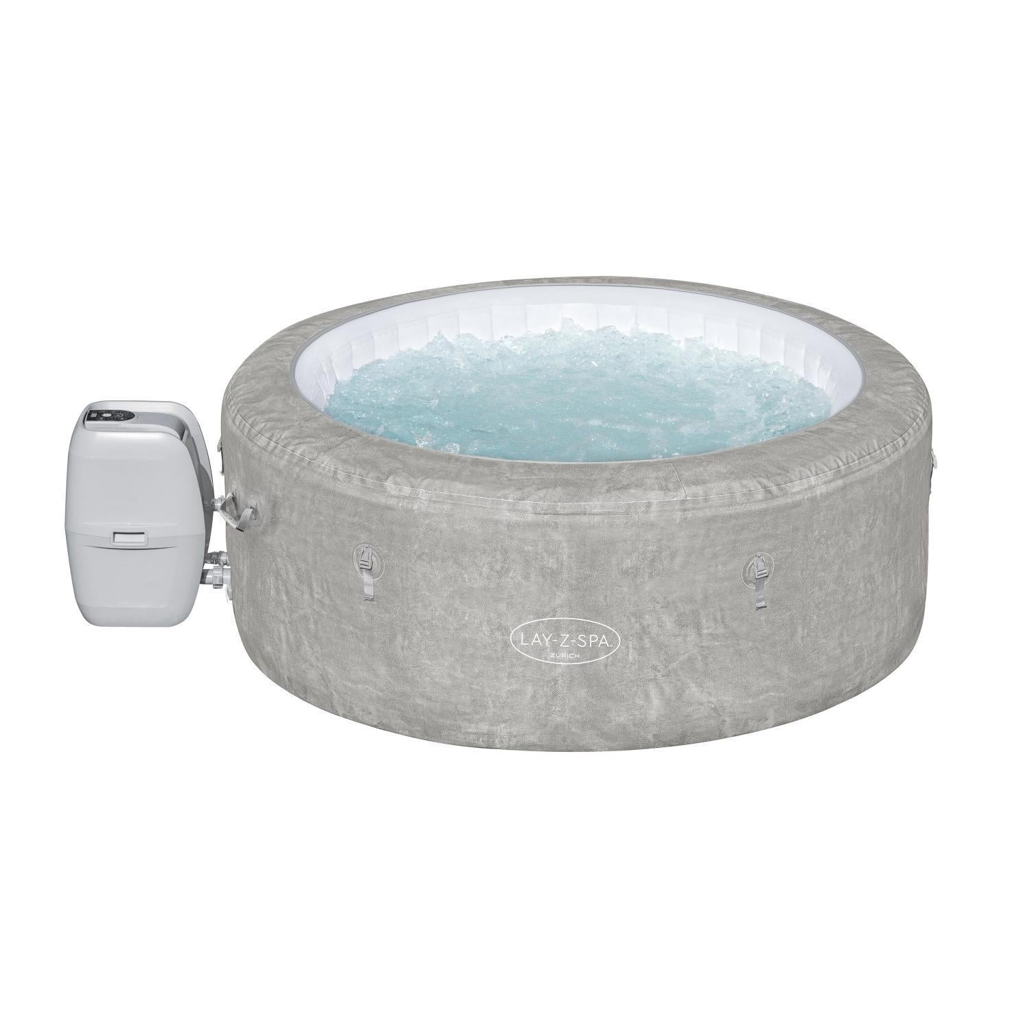 Bestway - Hot Tub Spa Inflable Zurich Airjet Energysense Lay-z-spa® 1.80m X 66cm 4 Personas / 669 L Gris
