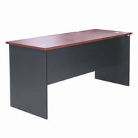 Muebles Santa Ana - Escritorio Recto 160 Cerezo Con Negro