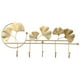 thumbnail image 2 of Ins Light Gancho De Lujo Para Colgar En La Pared Ginkgo Leaf Shape Key Holder Hook Rack Golden A, 2 of 3