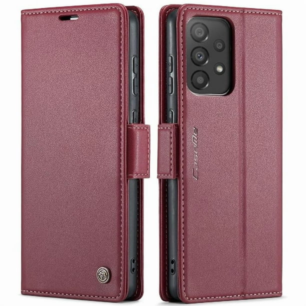 CaseMe tipo cartera Samsung Galaxy A33 5G con cierre magnético, RFID, tarjetero, soporte, carga inalámbrica