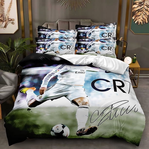 Football Star C- L-u-o M-a-s-s-e-y Printed Quilt Cover Pillowcase Three-Piece Set